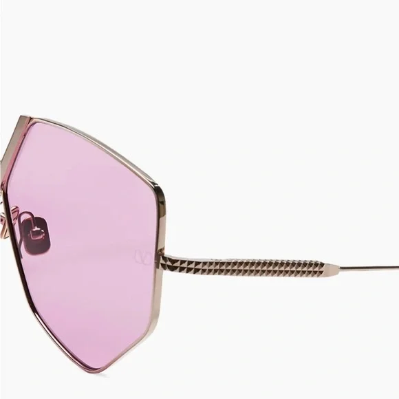 Valentino Pink Geometric Sunglasses